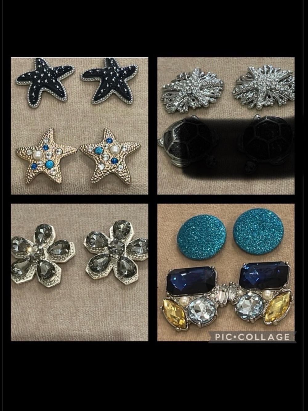 Lindsay Phillips Shoe Snaps Silver Gold Turtle Starfish Flowers Gem